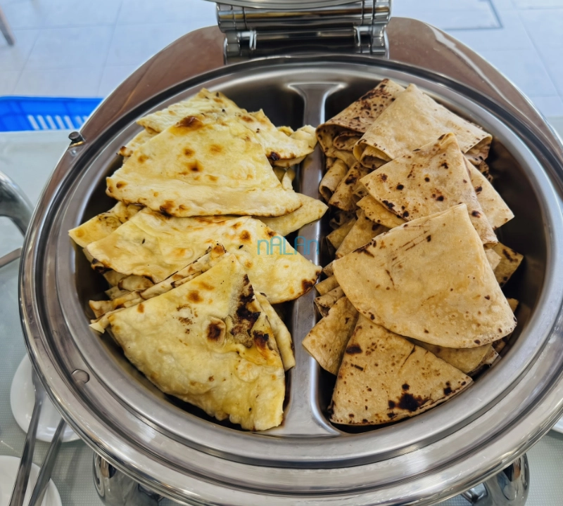 Freshly made naan