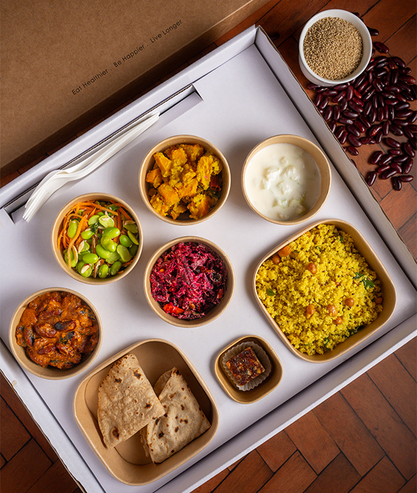 Gut healthy feast prepared with fresh wholesome ingredients to support healthy digestion and balanced nutrition